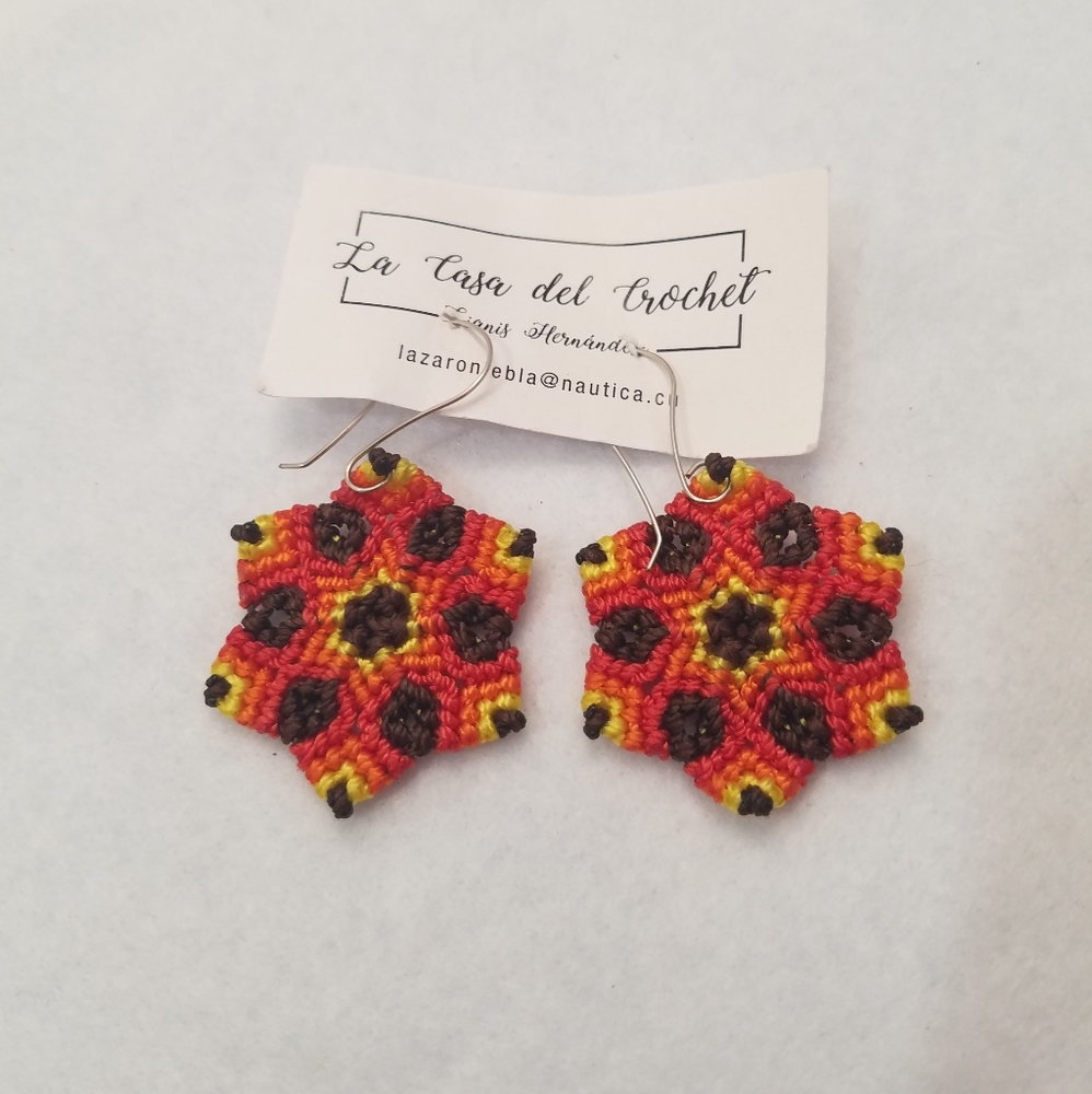 Vintage crochet earrings